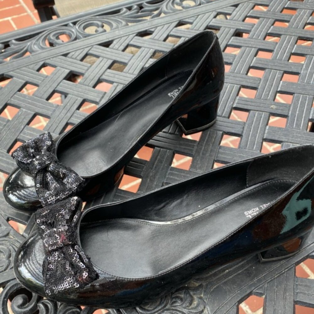 Black Michael Kors Bow Heels